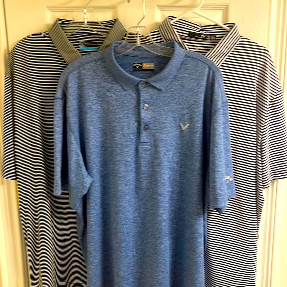 Closet clean out Mens Golf polos 3 Brands all in Pristine Condition Size XL